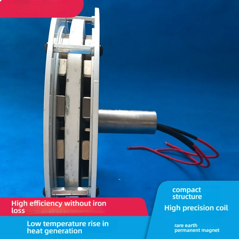 1500W 24V/36V/48V Coreless Outer Rotor Wind Generator Kit 200-800 RPM High-Efficiency Low-Speed DIY Micro Wind Power