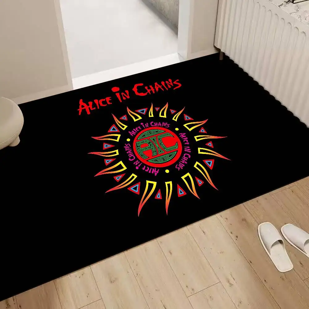 Classic Band A-Alice I-In C-Chains Floor Mat Rectangle Anti-slip Home Soft Badmat Front Door Indoor Outdoor Mat Hotel Decor Mat