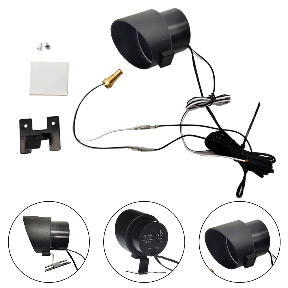 Auto Gauge Voltmeter Gauge Easy Reading Fahrenheit Range 14 -248 For Truck High Precision Water Temperature Sensor