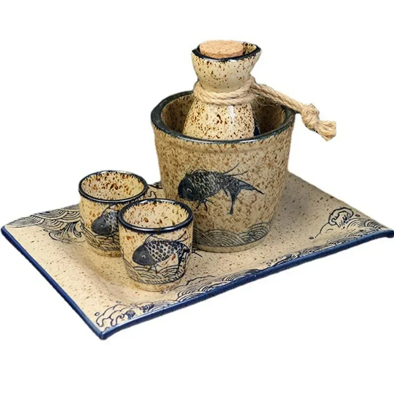 

Набор для саке, традиционный набор для саке ручной работы, японский дозатор для ликера, бытовая маленькая чашка для вина, керамические напитки, аксессуары для бара, чашка шочу