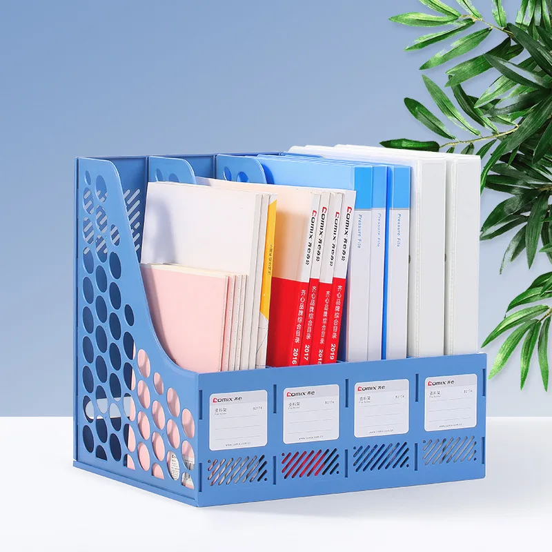 

Document Organizer Box Desk Office Supplies File Holder Storage Book Stand Filing Cabinets Bookshelf Sorter Paper Sorter