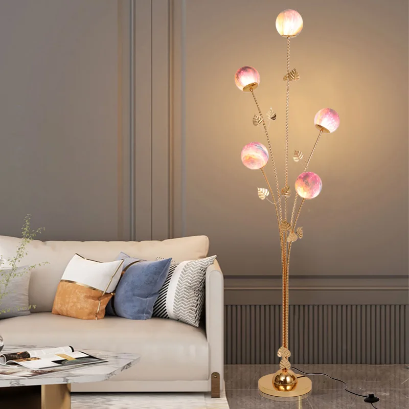 Explosive led floor lamp light luxury ins remote control living room bedroom study vertical floor lamp home decoration