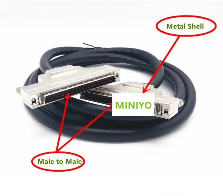 SCSI100 HPDB100 SCSI-100 100 pins 100Pin DB male to male Signal Terminal Breakout Connector Cable 1M/2M/3M/5M/10M