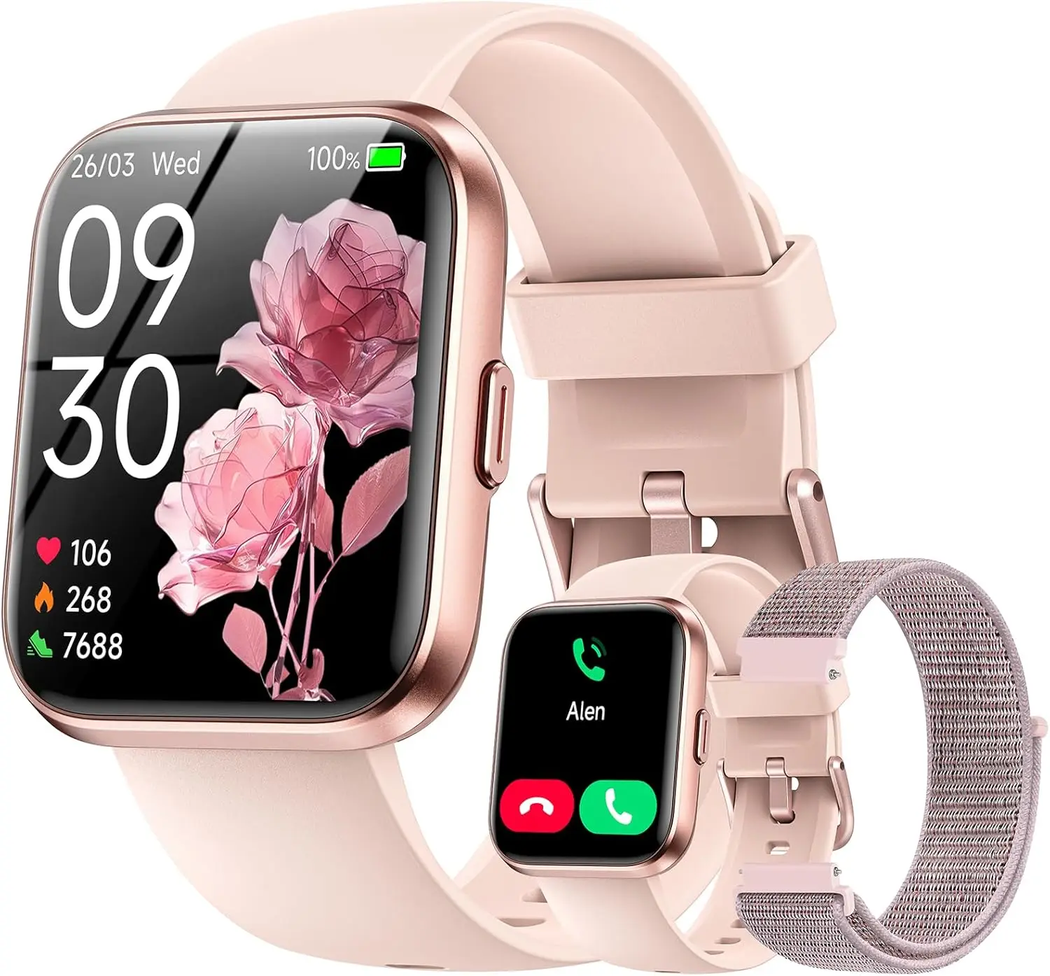 

Women's Smart Watch: 1.85" HD Screen, Alexa Enabled, Fitness Tracker with Heart Rate & Sleep Monitor