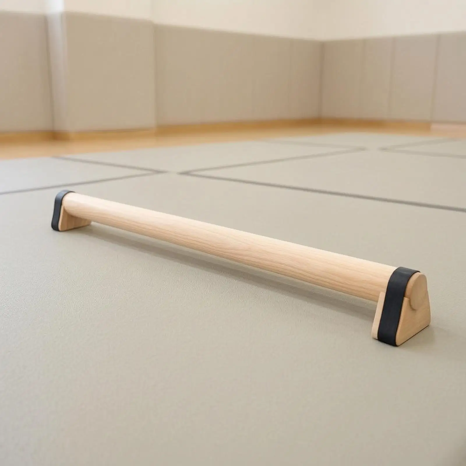 Wooden Balance Beam Cylindrical Balance Beam Home Use for Floor Exercise