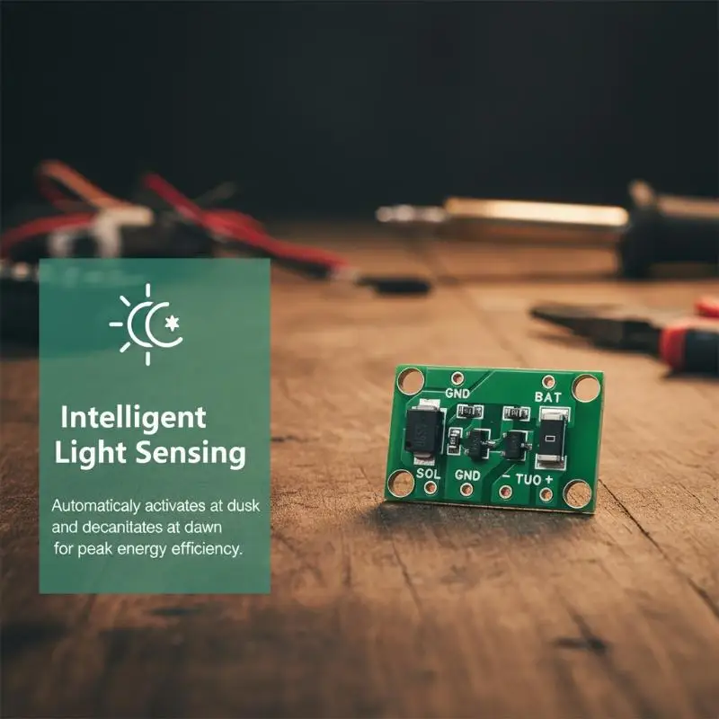 3.2V 3.7V 6V 12V 1A Solar PCB Controller Light Control Automatic Module for Landscape Garden Lawn Path Lamps view 3