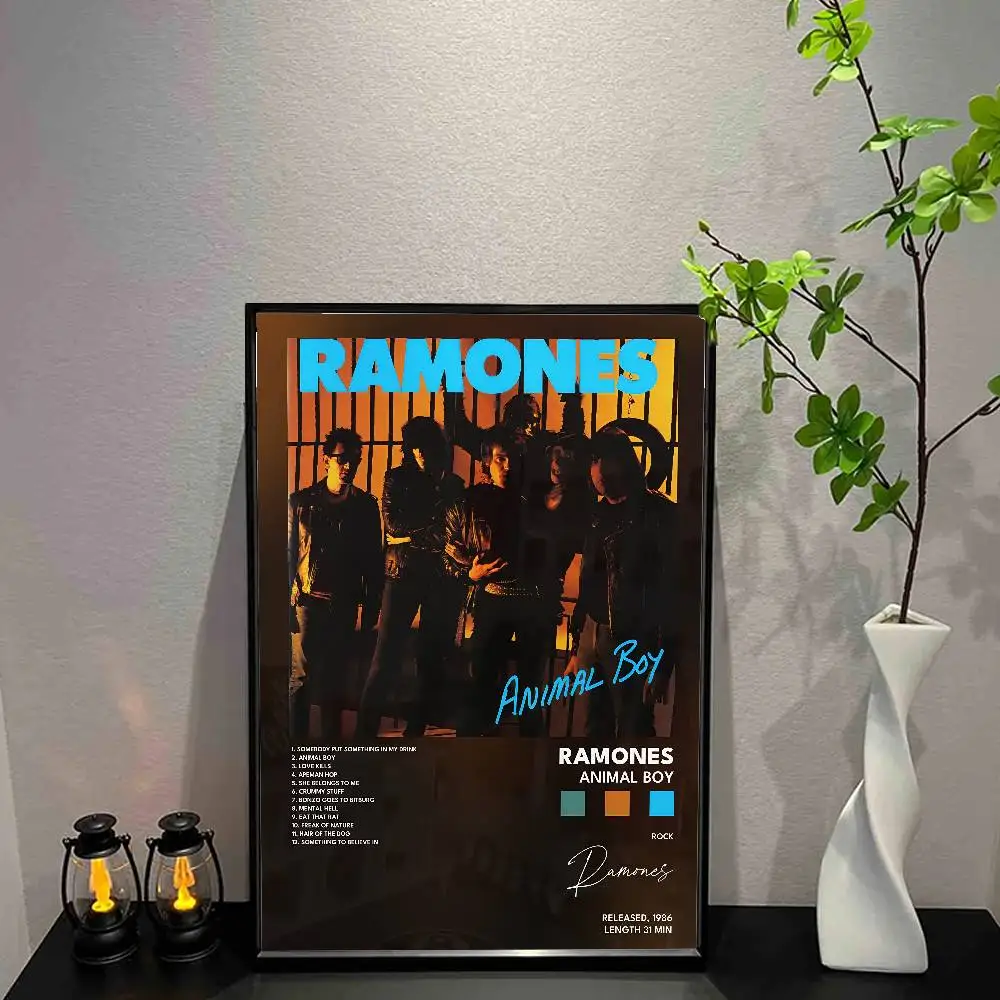 R-Ramones Poster Music Album Canvas Print Wall Art Room Decor Wall Art Print Home Decor 50X70 Room