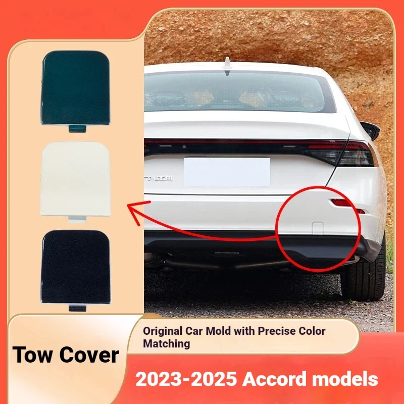 Fits 23-25 Honda 11th generation Accord rear bumper trailer cover tow hook tow rope cover with paint