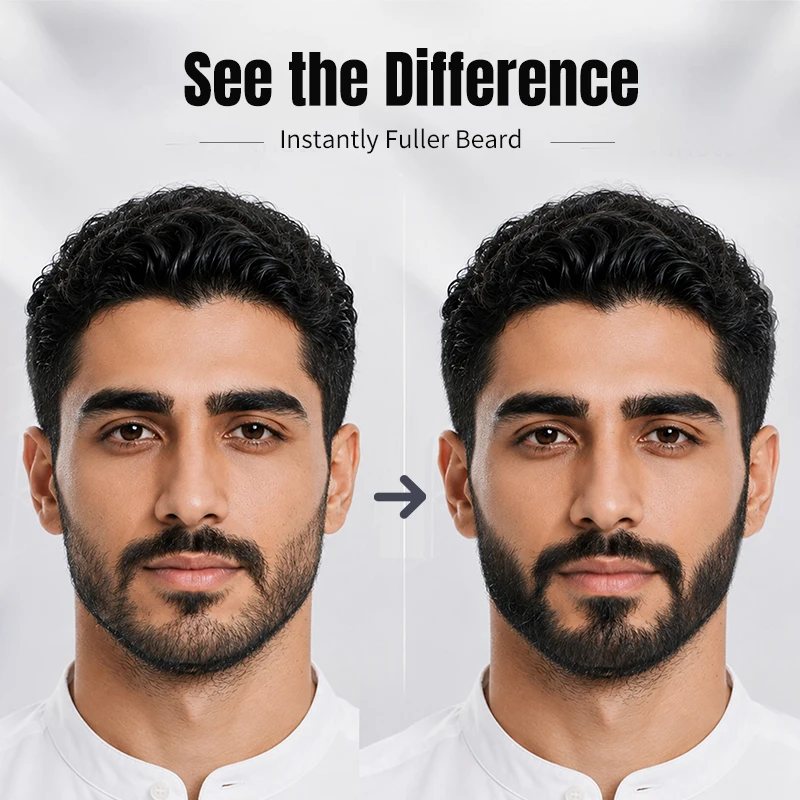 Waterproof Beard Pen Beard  Filler Pencil And Brush Beard Enhancer  Lasting Repair Moustache Coloring Shaping Tools Hair Pencil