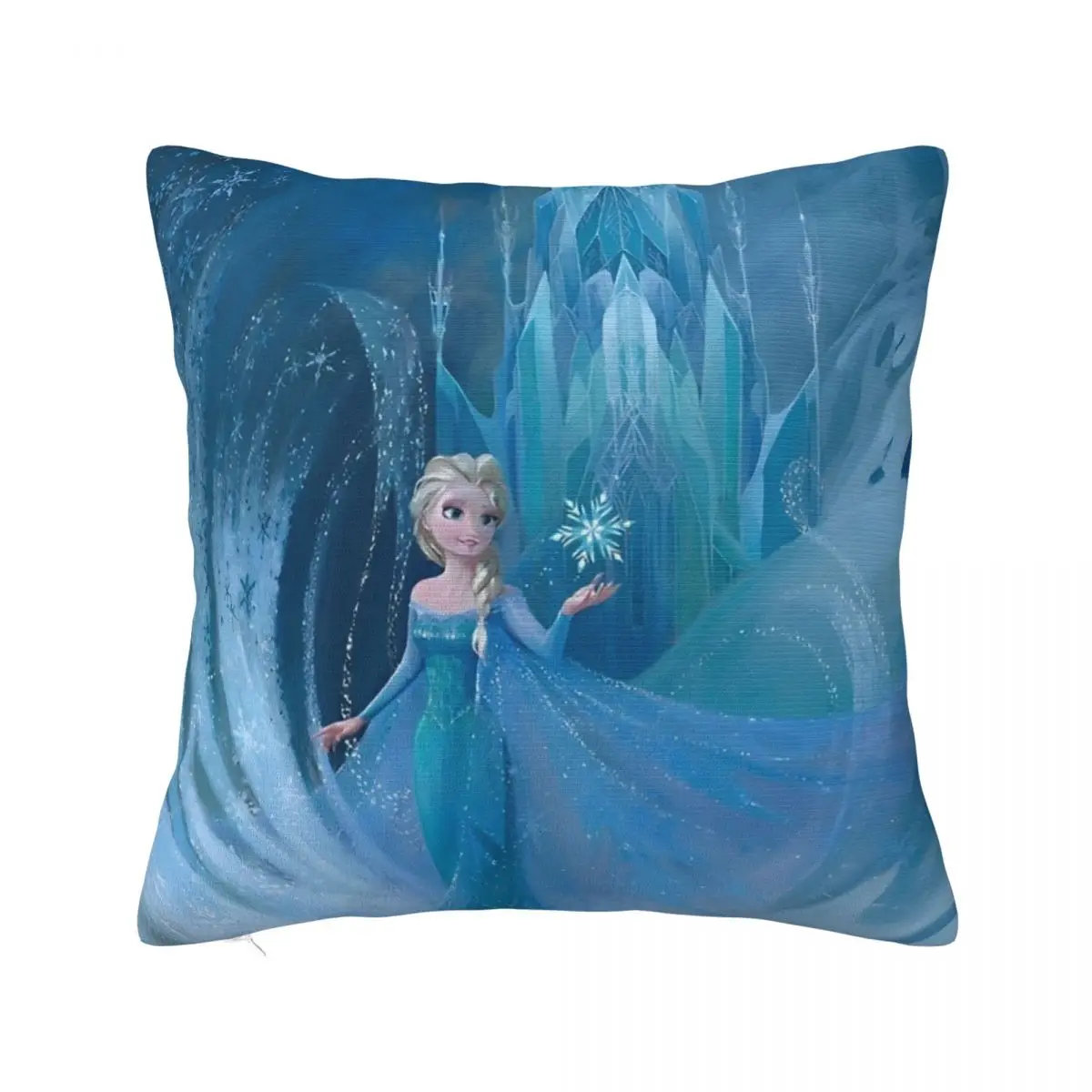 

Printing Frozen Elsa Princess Cartoon Pillowcase Polyester Cushion Cover Gift The Snow Queen Throw Pillow Case Cover