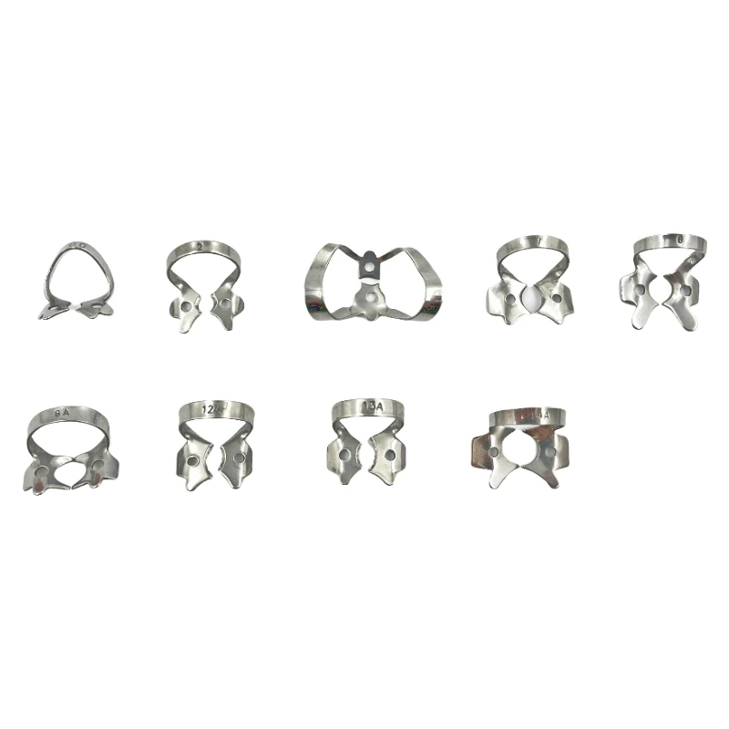 اللبية الترميم حاجز كليب الأسنان المطاط السد المشابك إطار من الاستانلس استيل حامل المولي الأسنان مواد طب الأسنان عن طريق الفم #6