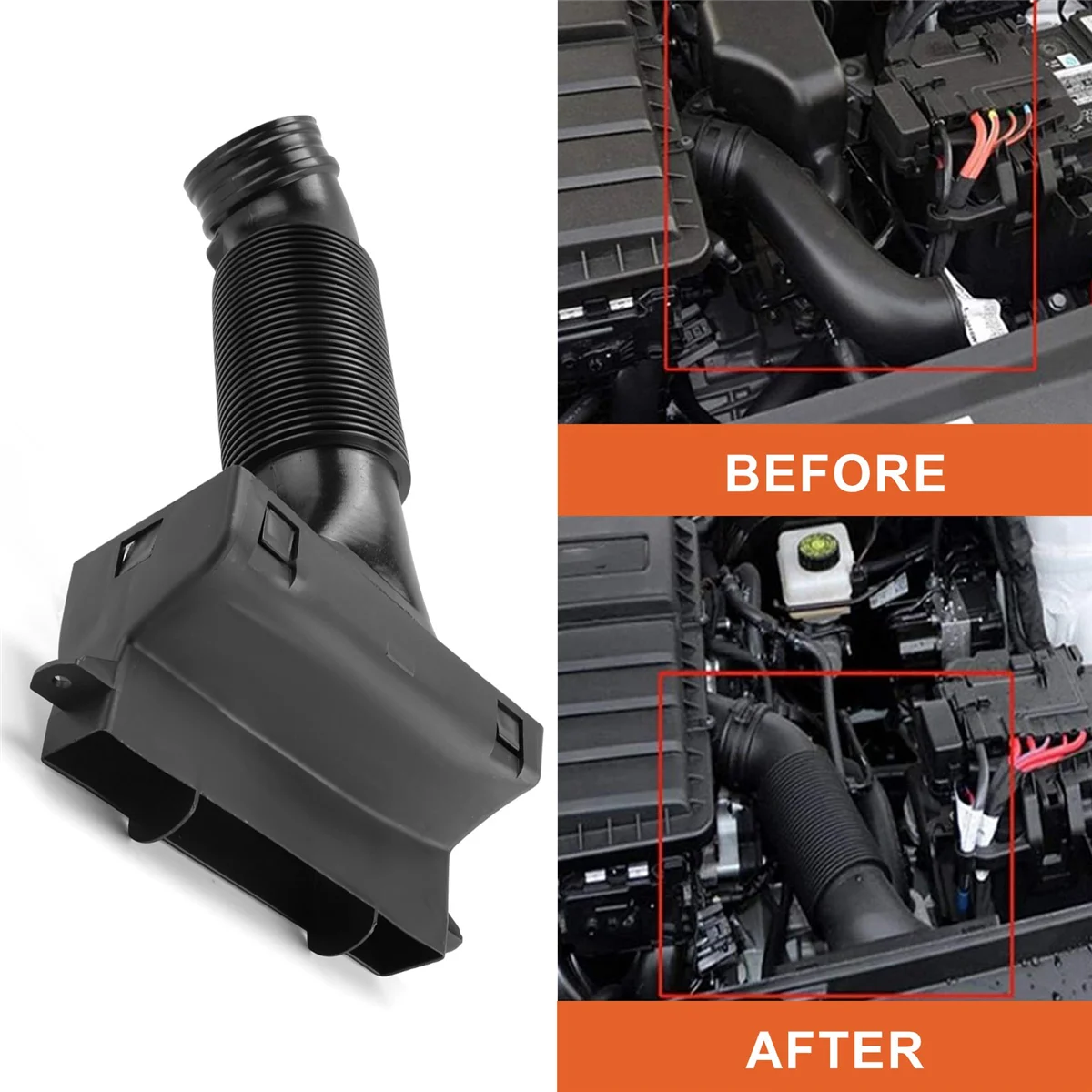 รถท่อไอดีการปรับเปลี่ยน Air Intake Air Inlet ท่อสําหรับ Skoda Rapid New Santana Jetta -Polo 2014-2019 1T 0805971 _X01A