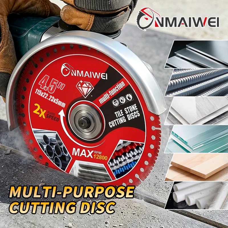 Multi Material Cutting Blades Metal Tile Stone Plastic Angle Grinder Saw Blades for Alloy Cast Iron Marble Tool Accessories