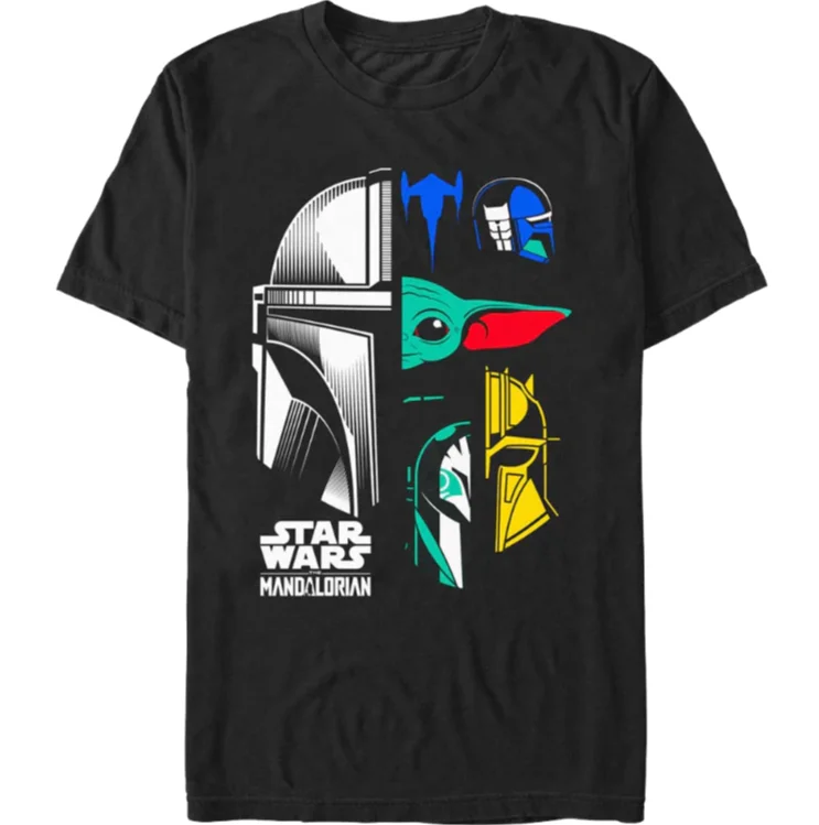 Camiseta Oficial de Star Wars con Estampado Nuevo, para Hombre y Mujer, de Manga Corta, Holgada y Cómoda