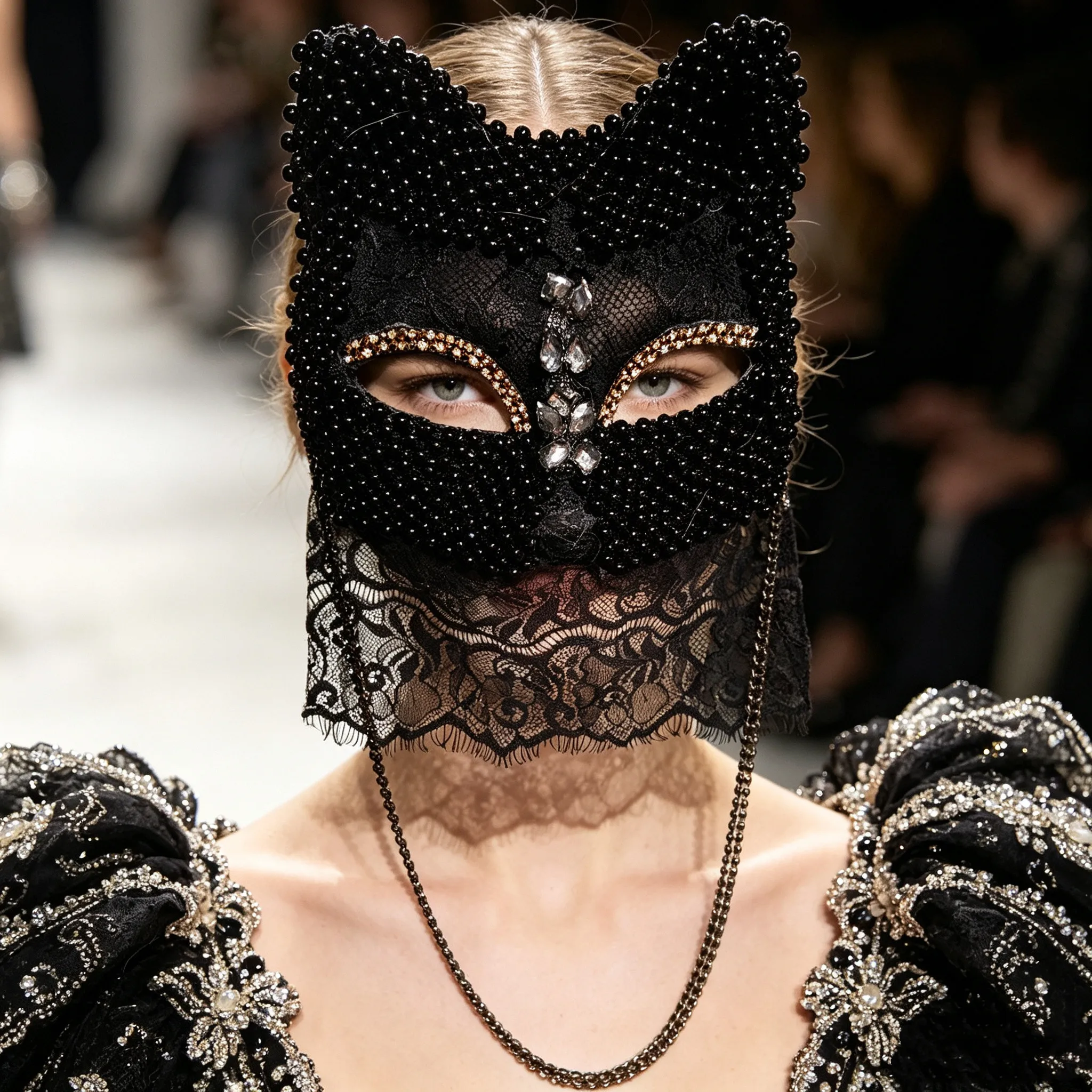 Fox Cat Female Mask Heavy Handmade Japanese Halloween Dance Party Essential Props