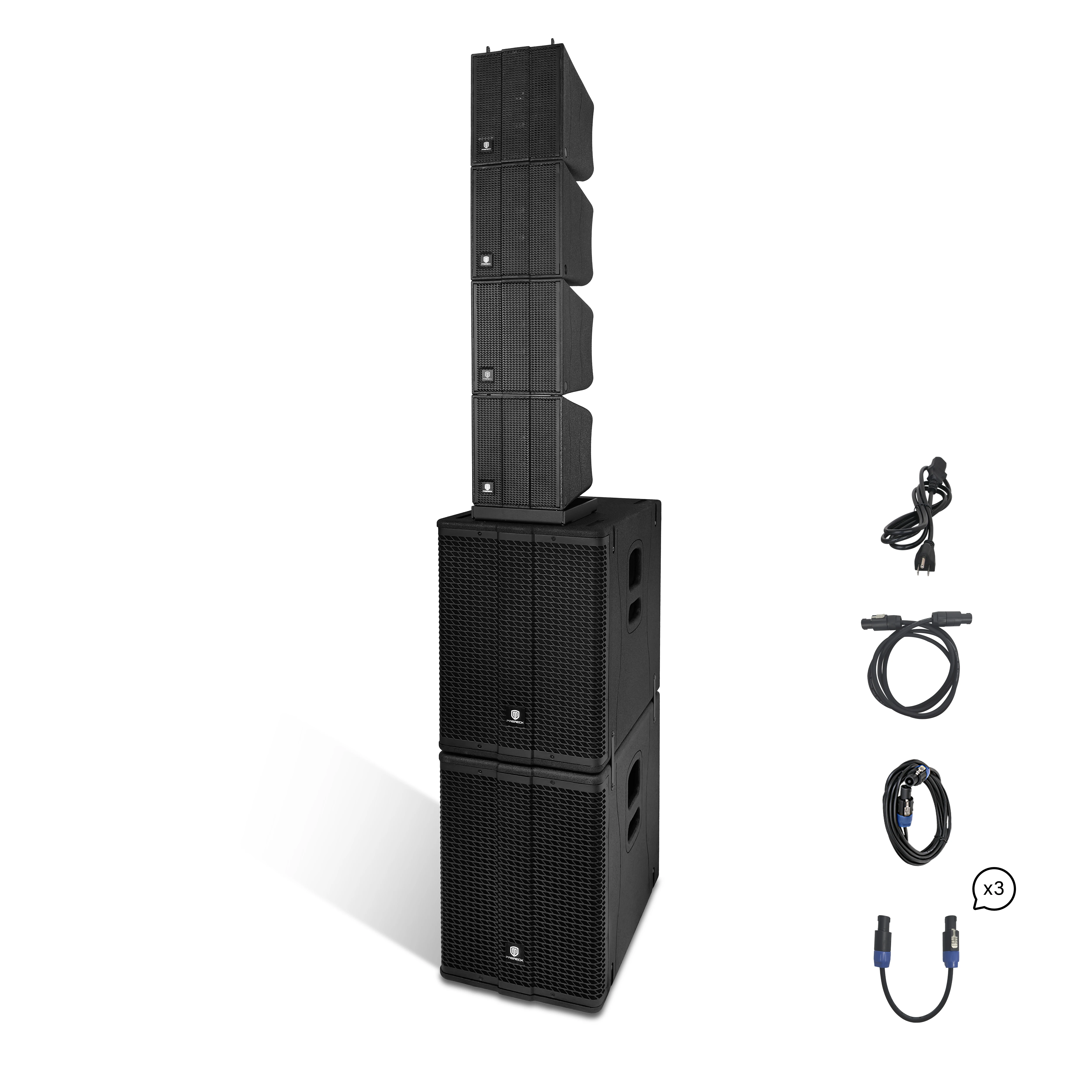 

Комплект системы PA Line Array PRORECK 8000 Вт с двумя 12-дюймовыми сабвуферами | Профессиональные колонки для диджеев и мероприятий для живого звука, свадьбы