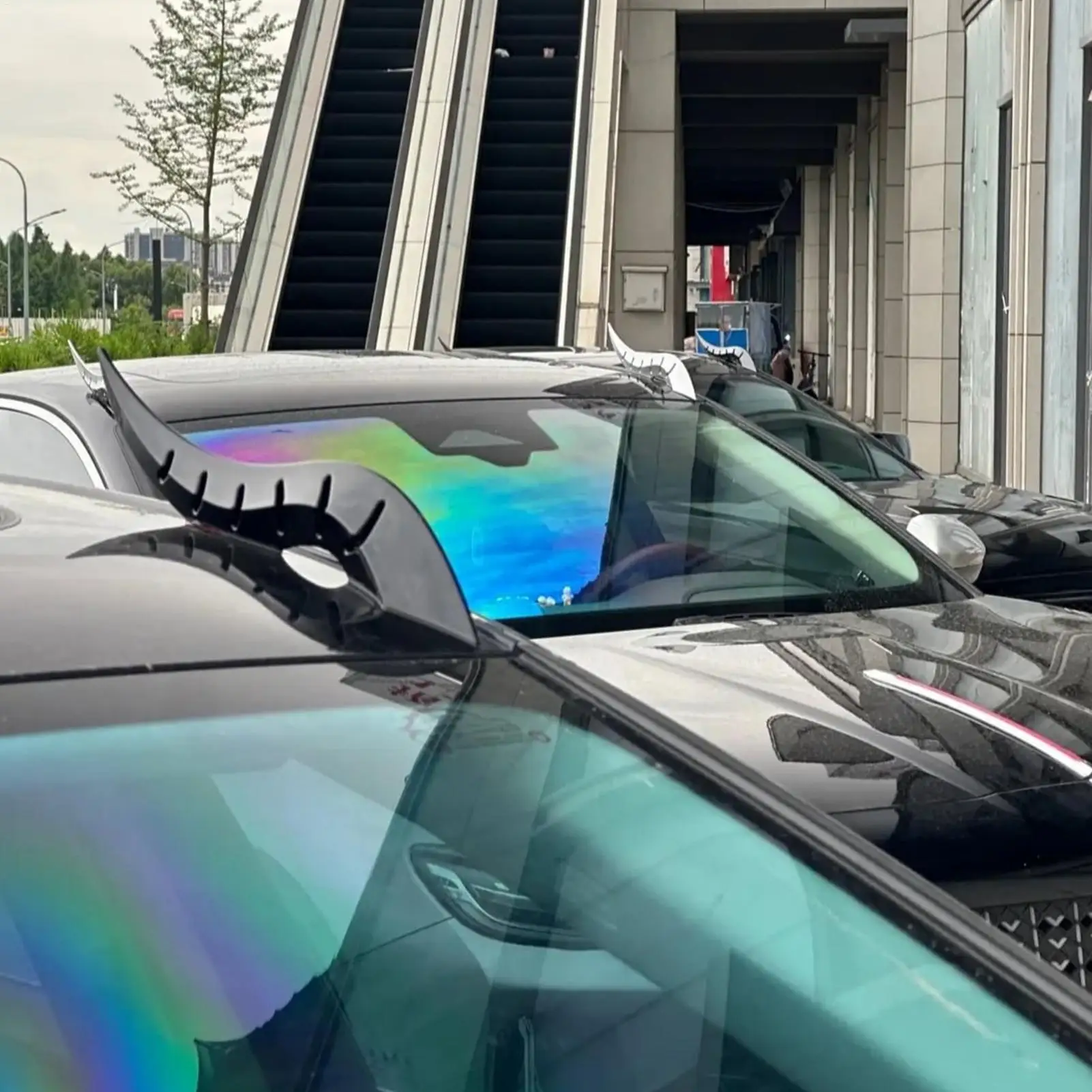 

Автомобильные украшения, внешние мужские украшения на крышу автомобиля, рог дракона, 2 шт., модификация грузовика, декоративные для вечеринки на Хэллоуин