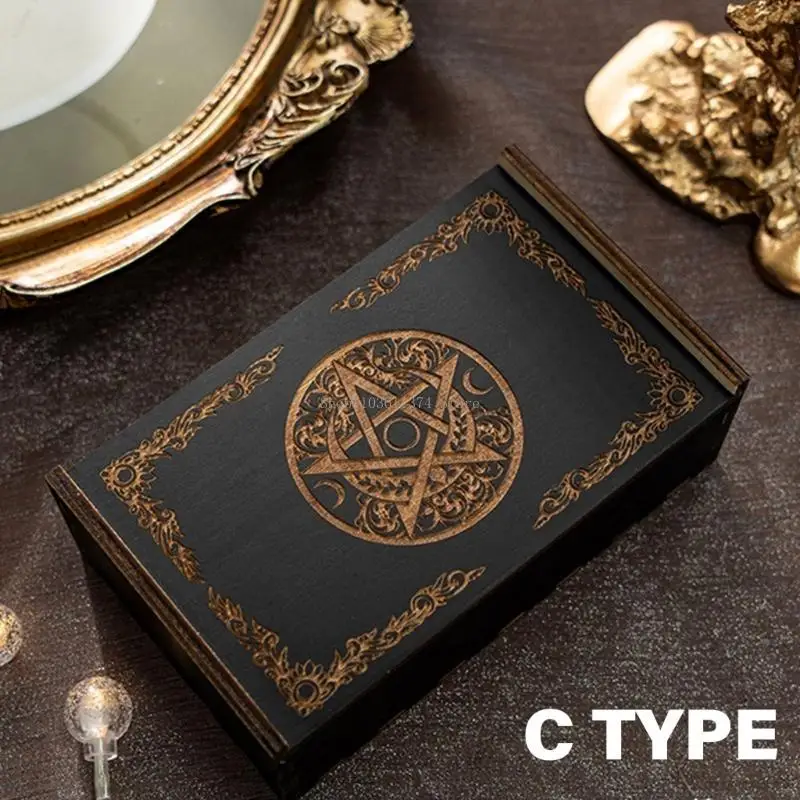 

Чехол для карт Таро, деревянная коробка для карт Таро, держатель для колоды Таро, контейнер для игр, органайзеры для колоды для