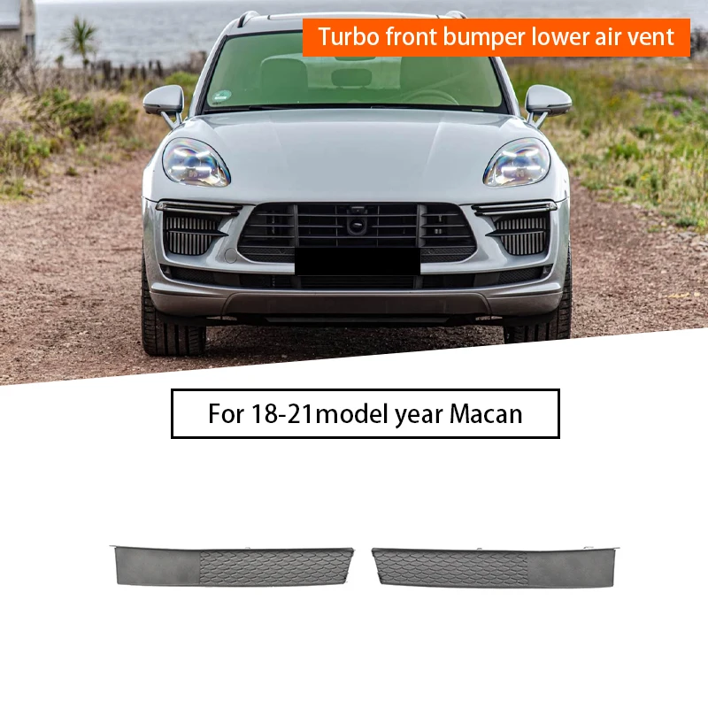 

Air intake under the front bumper of the car. Suitable for Porsche Macan Turbo 2018-2021 95B8076591E0 95B8076601E0
