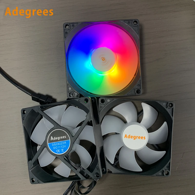 

90MM RGB CPU Cooler Fan 9025 DC12V 3Pin/4PIN PWM Cooling fan for CPU Cooler Replacement fan