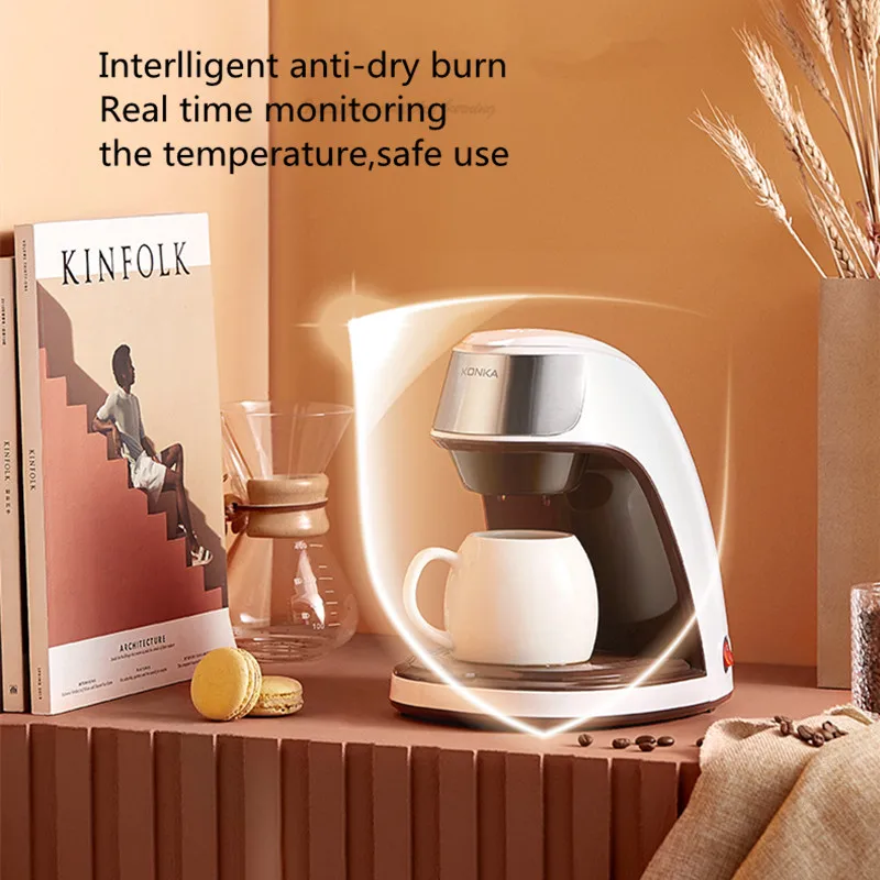 Household small office tea brewing machine Portable Coffee Maker Automatic drip coffee machine