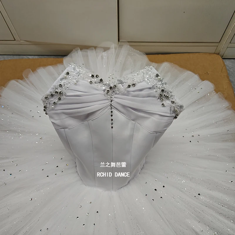 BT01501 Costumi tutù di balletto bianco per adulti per bambini, ragazze, donne, dimensioni personalizzate professionali