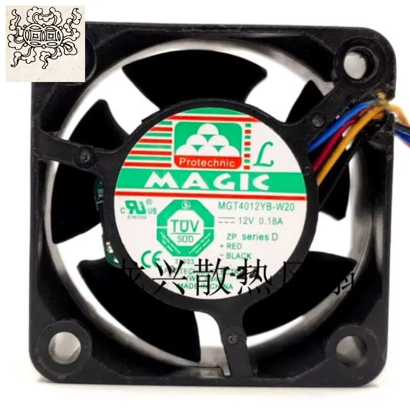 

Ltsf For MAGIC MGT4012YB-W20 DC 12V 0.18A 40x40x20mm 4-Wire Server Cooling Fan