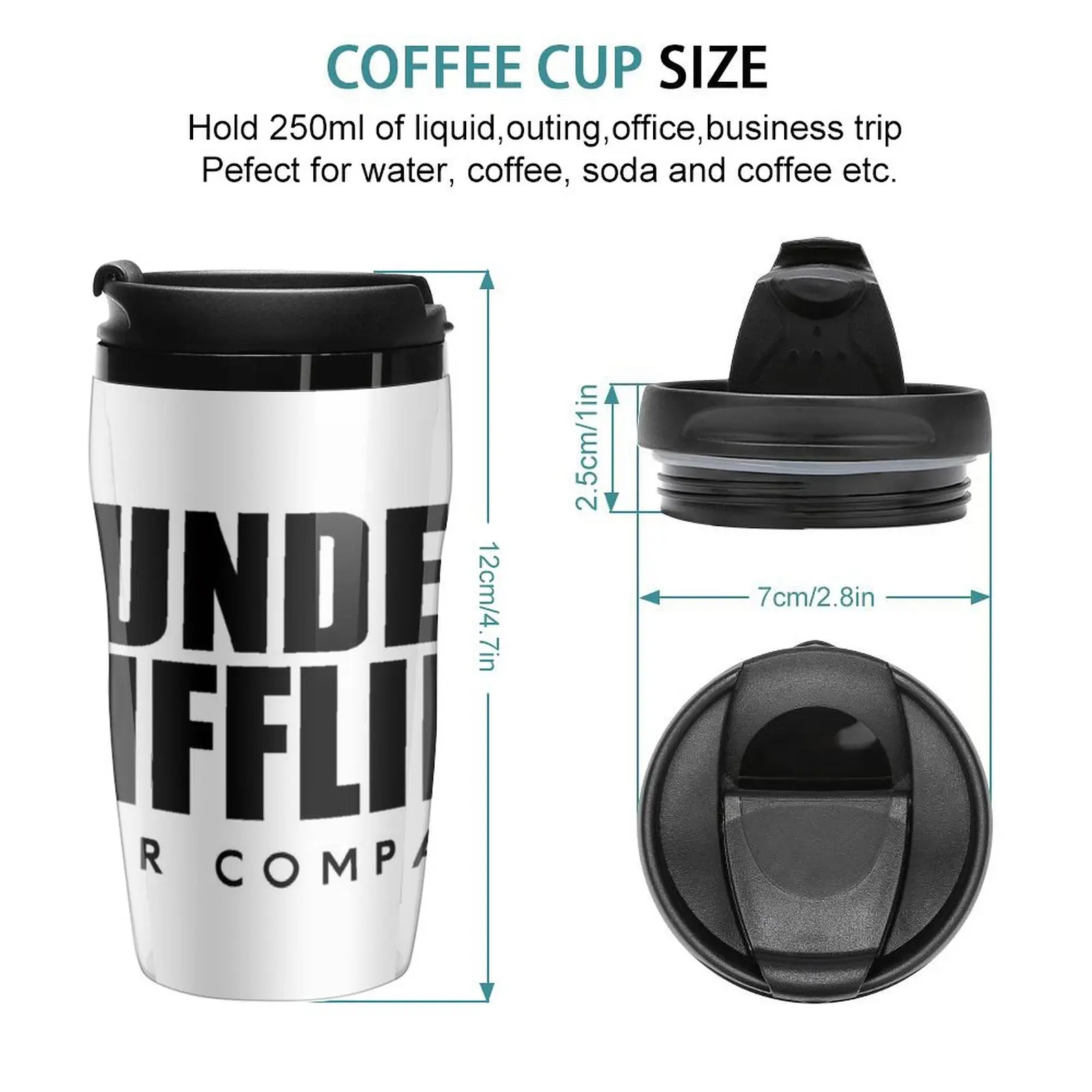 New Dunder Mifflin paper company Travel Coffee Mug Cups For Cafe Insulated Cup For Coffee Coffee Glass Cup