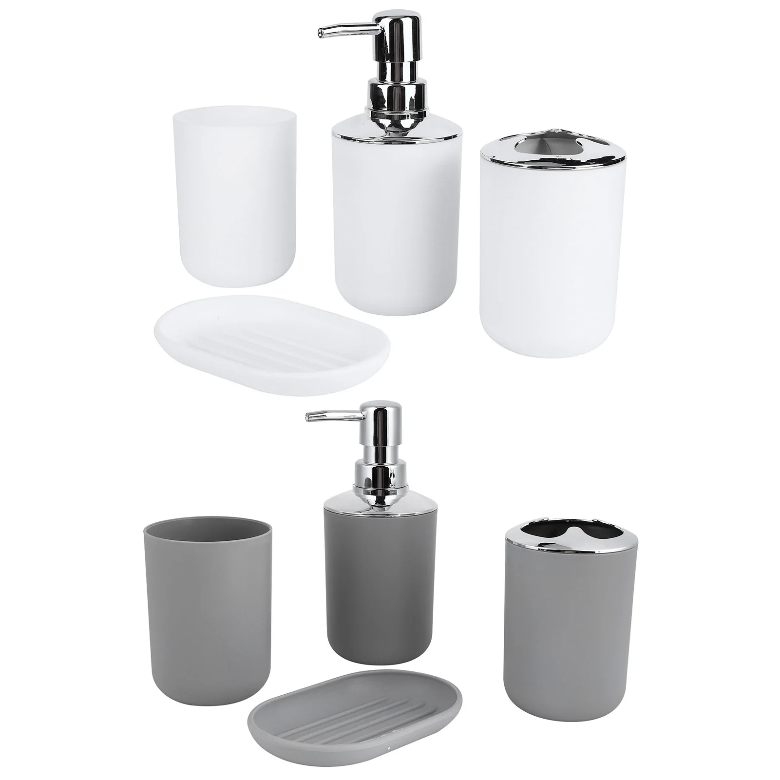 4 Teile/satz Bad Kit Zubehör Kunststoff Seifenspender Box Lotion Flasche Badezimmer Lagerung Set Zahnbürste Tasse Halter