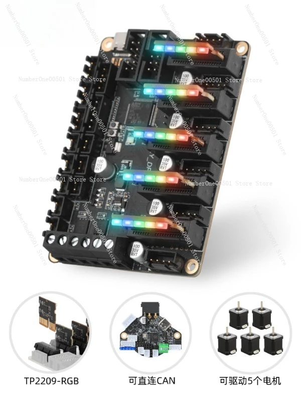 

Плата управления RGB-подсветкой DP5 для 5-осевых 3D-принтеров (DIY-аксессуары)