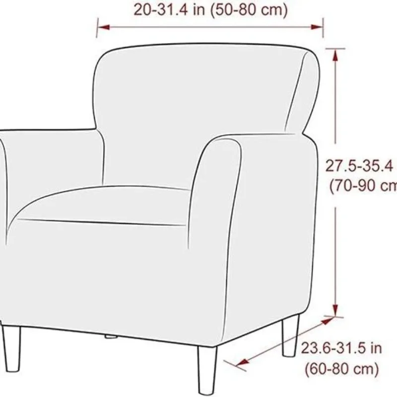 Floral Printed Chair Cover Stretch Spandex Club Armchair Slipcovers Non Slip Single Sofa Covers for Home Bar Counter Hotel