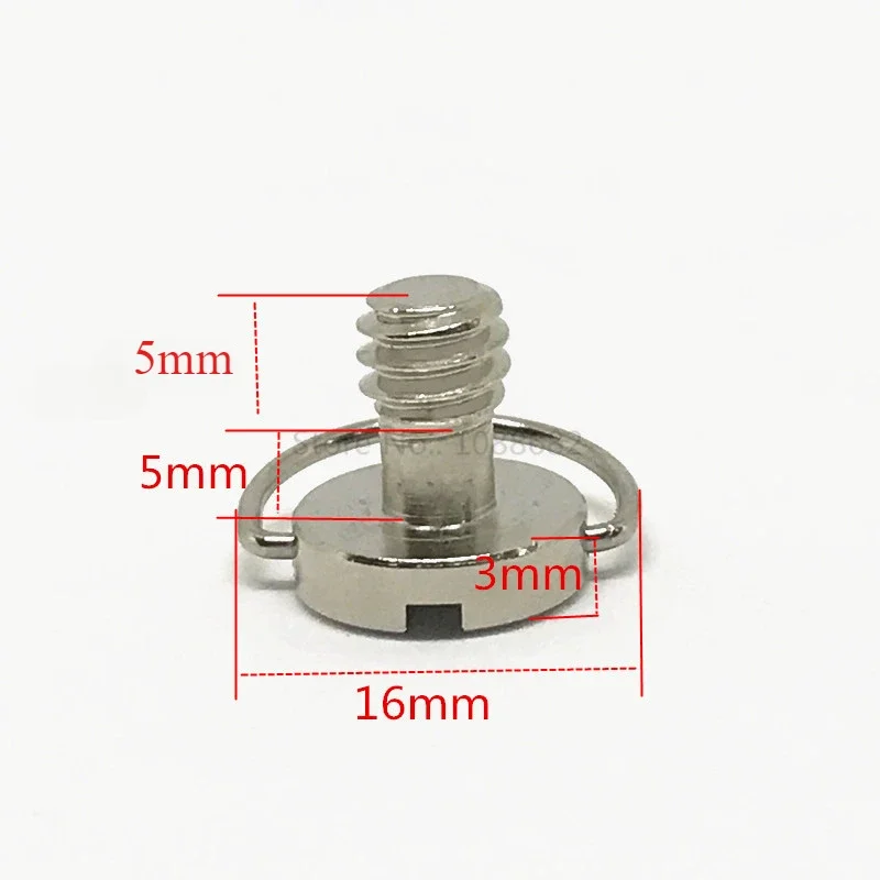 Винт для подключения камеры 1/4 дюйма, складной винт-адаптер с D-образным кольцом 1/4 дюйма для монопода или штатива камеры и быстроразъемной пластины