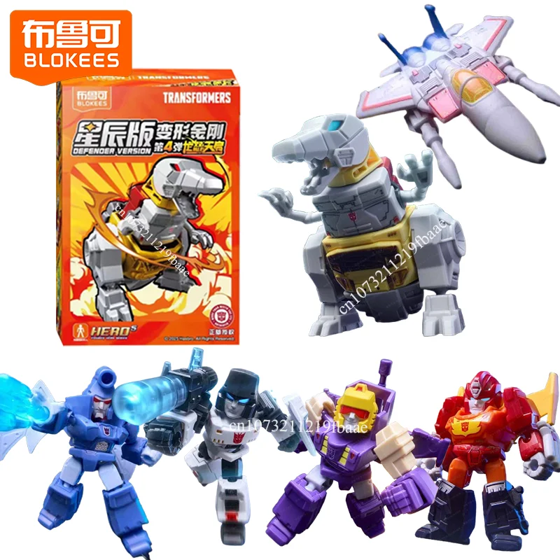 Original Blokees Transformers Defender Version Vol.4 Blind Box Toys Megatron Assembly Model Kit Mystery Box Action Figure Gifts