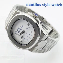 41mm nh35 watch who cares i'm already late watch no logo mechanical watch nautilus waterproof sapphire glass steel Case