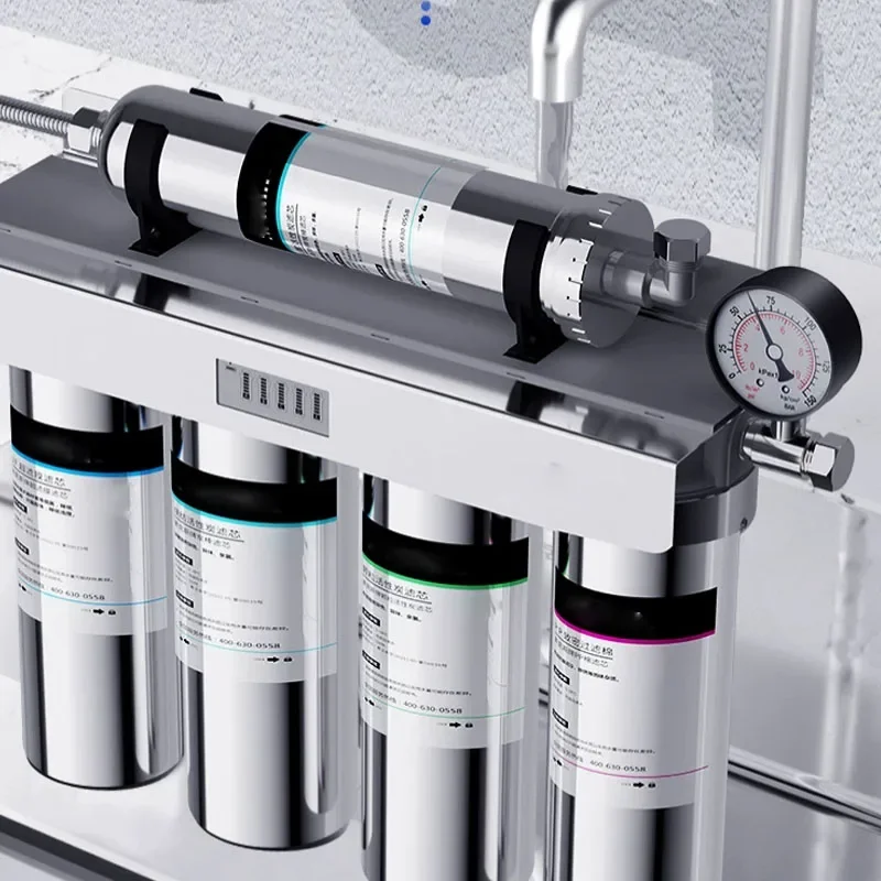 Commercial Grade 5-Stage Water Filtration System Stainless Steel Ultrafiltration Purifier for Home Drinking Water