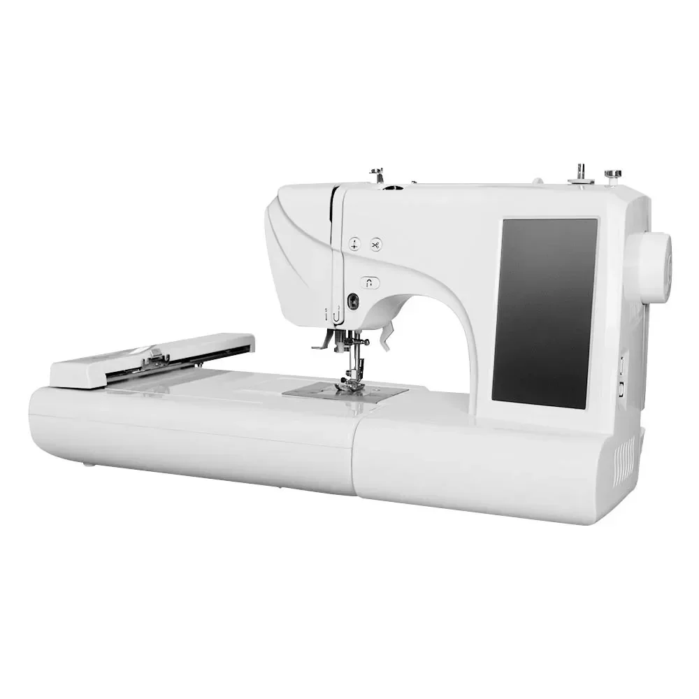 Customized with LED lighting can work at night automatically threading durable multifunctional embroidery machine