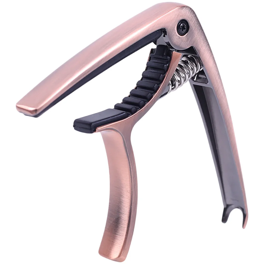 جيتار كابو معدني صوتي شعبي كلاسيكي كهربائي القيثارة المشبك ملحق تصميم متين وخفيف الوزن لسهولة الاستخدام