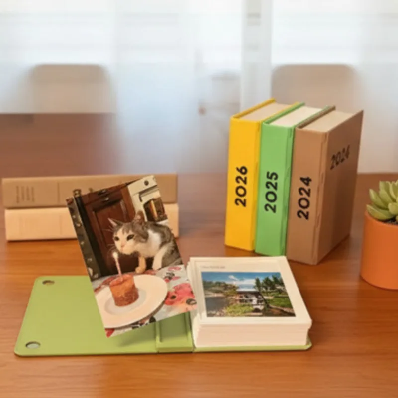 

3D Printed Sliding Photo Album PLA Creative Photo Frame Display, DIY Photo Moving Picture Album Ornament Home Decor Gift New