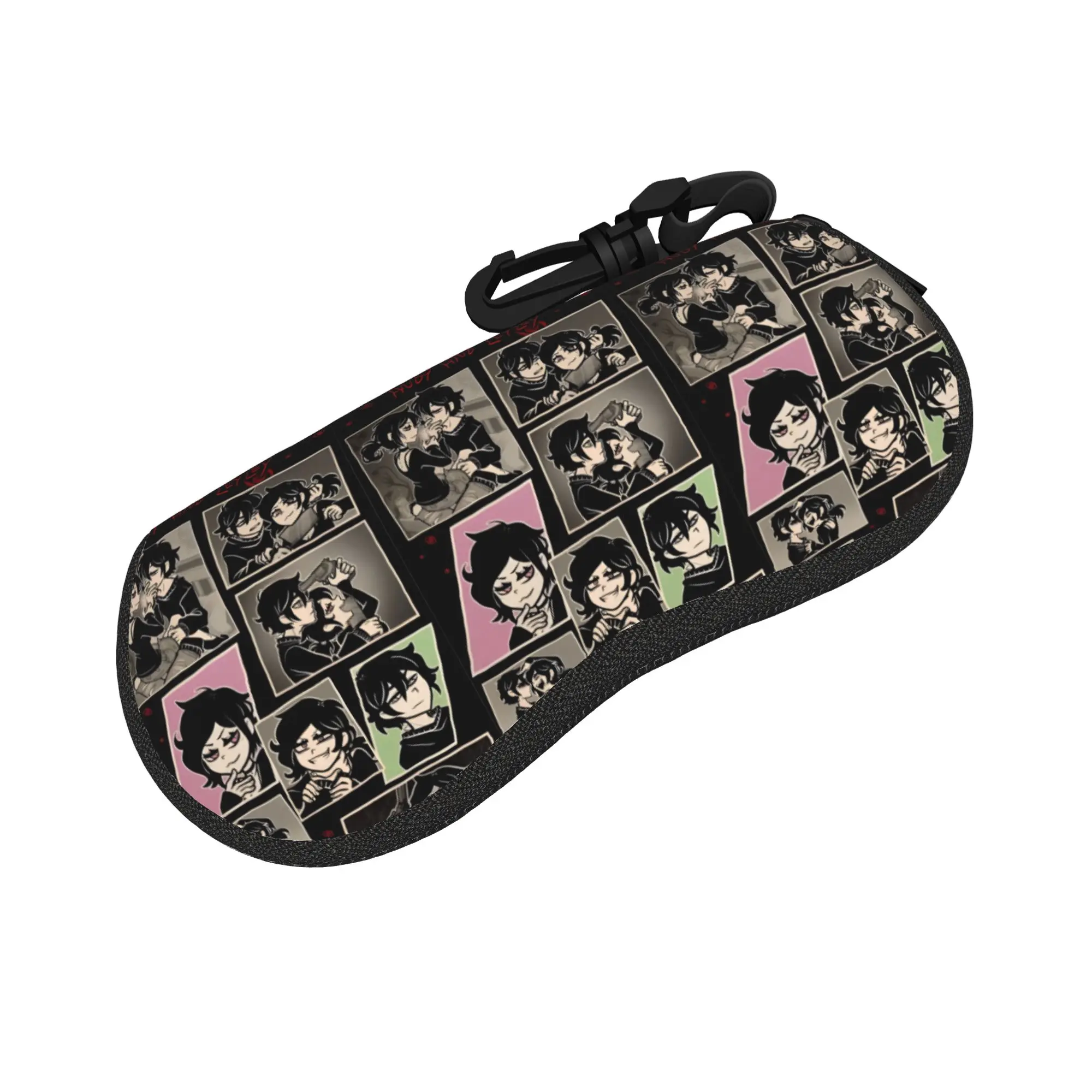 

Custom Classic Twisted A-Andys L-Leyleys Eyeglass Glasses Case Women Men Soft Horror Sunglasses Protective Pouch