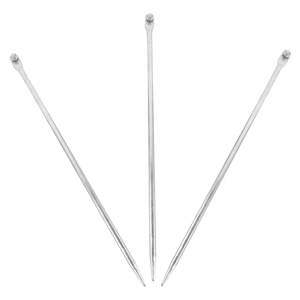 3Pcs Galvanized Ground Rods Sturdy Electrical Grounding Rods Home Shop Office Protection Stakes Portable Lightning Grounding