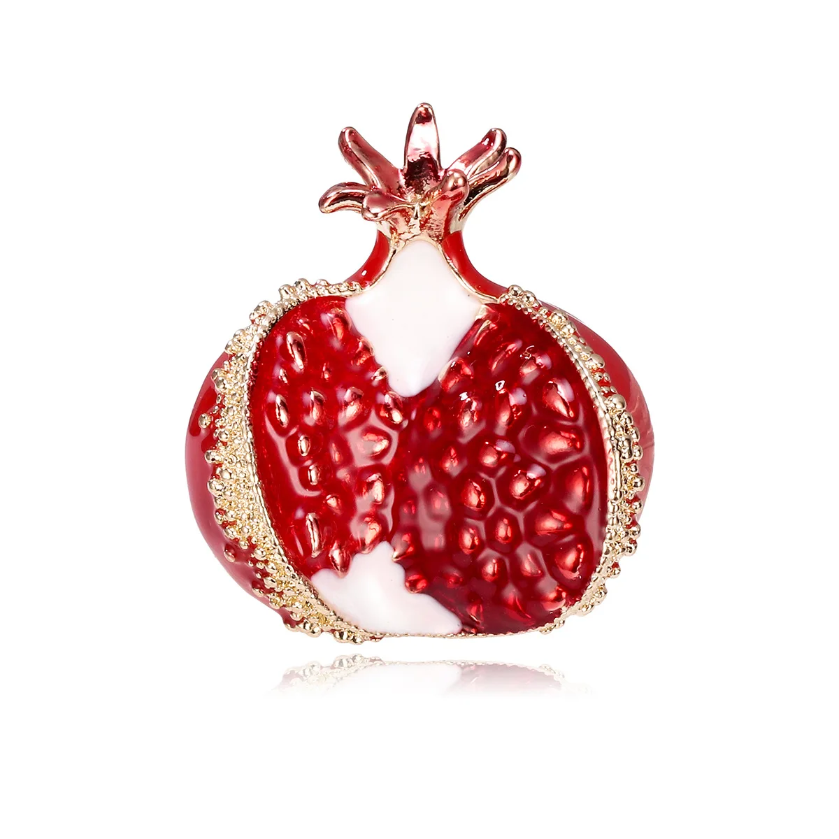 

Beautiful Enamel Pomegranate-shaped Brooches, Men's And Women's Coats, Cardigans, Fashionable Fruit Pins, Daily Jewelry Gifts