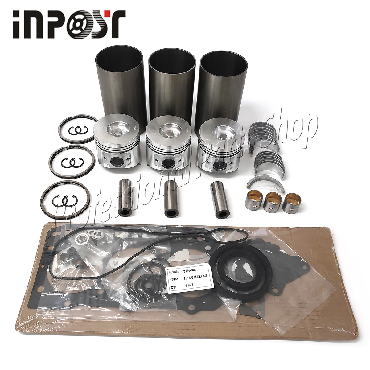 

New 3TNV86 Overhaul Rebuild Kit For Yanmar 3TNV86CT Repair Kit