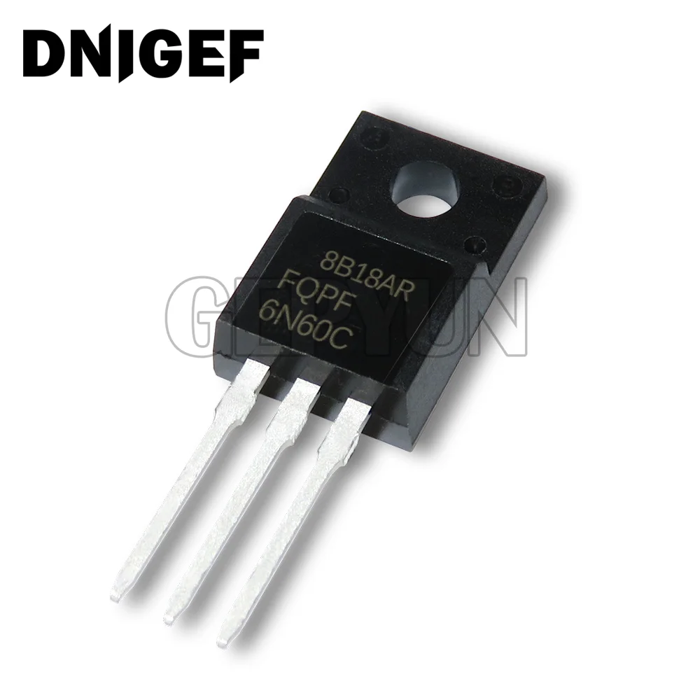 10PCS FQPF 6N60C TO-220 6N60 TO220 FQPF6N60 TO-220F MOS FET transistor