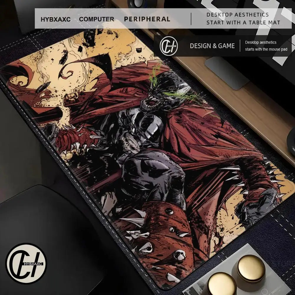 لوحة ماوس سبون للكمبيوتر اللوحي، لوحة ماوس للكمبيوتر المحمول xl لسطح المكتب، لوحة مفاتيح ألعاب لطيفة عالية الدقة بألوان قوس قزح، مشغل csgo، 90x40