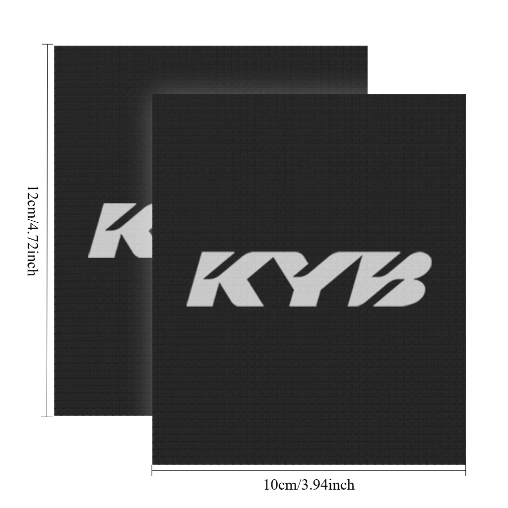 2Pcs 2D Flat KYB Logo Vinyl Sticker, Waterproof Decal for Motorcycle Handlebar Modification Decor, Holiday Gift
