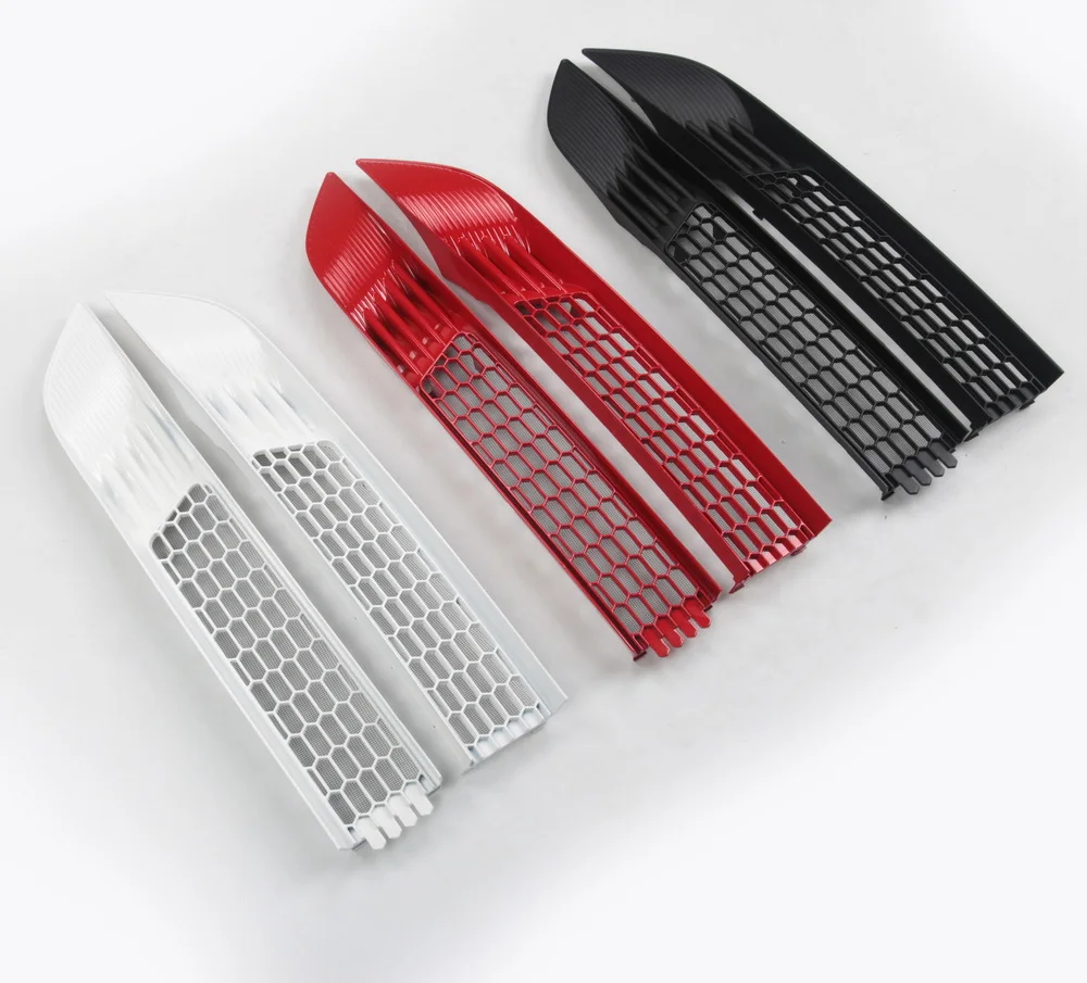 شبكة شواء أمامية لطراز تسلا ص ، شبكة بيضاء مضادة للحشرات ، مصد سفلي ، غطاء تشذيب ، ملحقات طقم خارجية ،