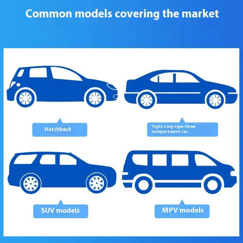 Snow Car Cover Extended Anti-Frost Half Car Cover Sunshade Windshield Hood All-Season Protection Portable Car Cloth Window Sun
