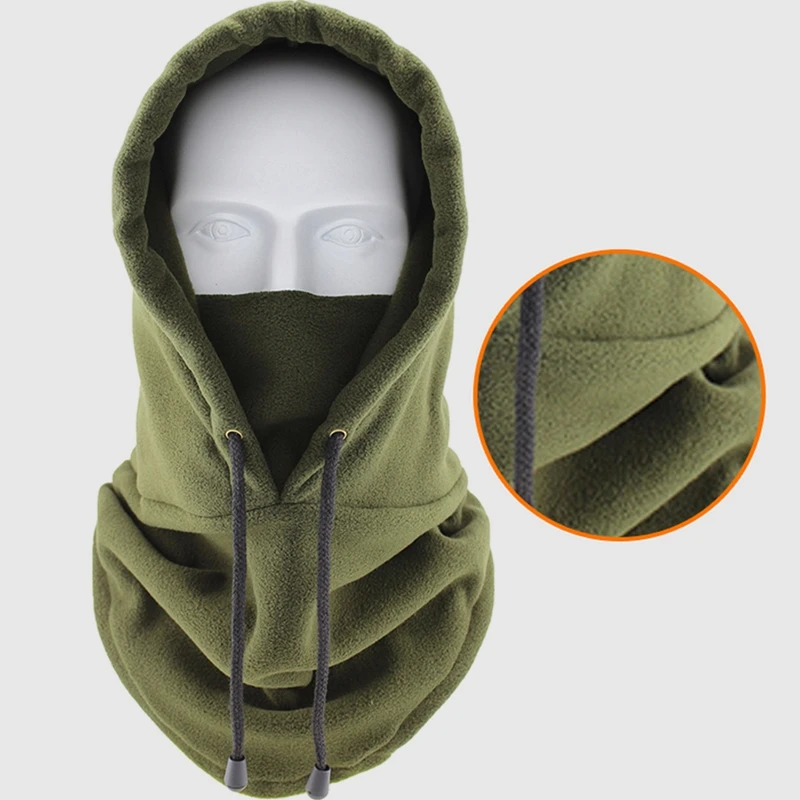 Winter Thermo Halswärmer Outdoor Fleece Sturmhaube Schal Skifahren Gesichtsmaske Snood Kapuze Hut Winddicht Warm Halten Radfahren Kappe Neue – Detail 3