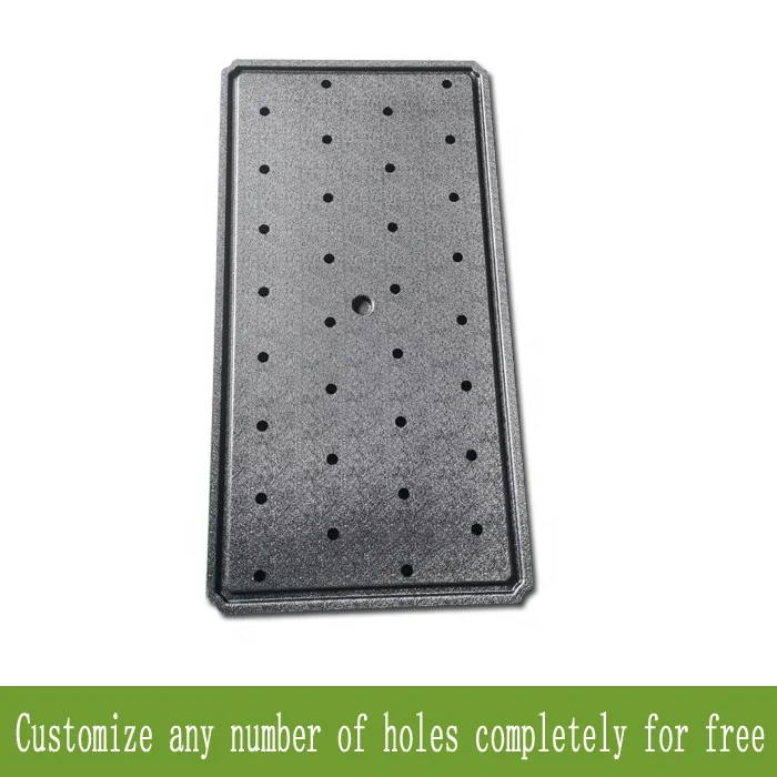 다공성 ABS 플라스틱 수경재배 트레이 묘목 및 클론 화분 채소 트레이와 뚜껑 포함 농업용 온실용