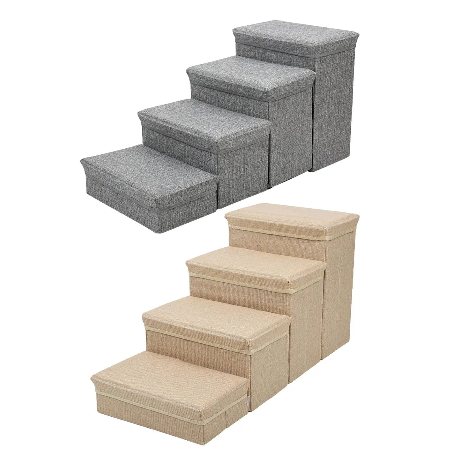 Dog Stairs Ladder Pet Supplies 4 Steps Dog Ramp for High Bed Puppy Toy Storage Box Dogs Steps Dog Climbing Ladder Dogs Pet